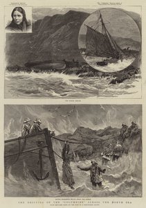 北海を渡るコロンバインの漂流 作： William Lionel Wyllie